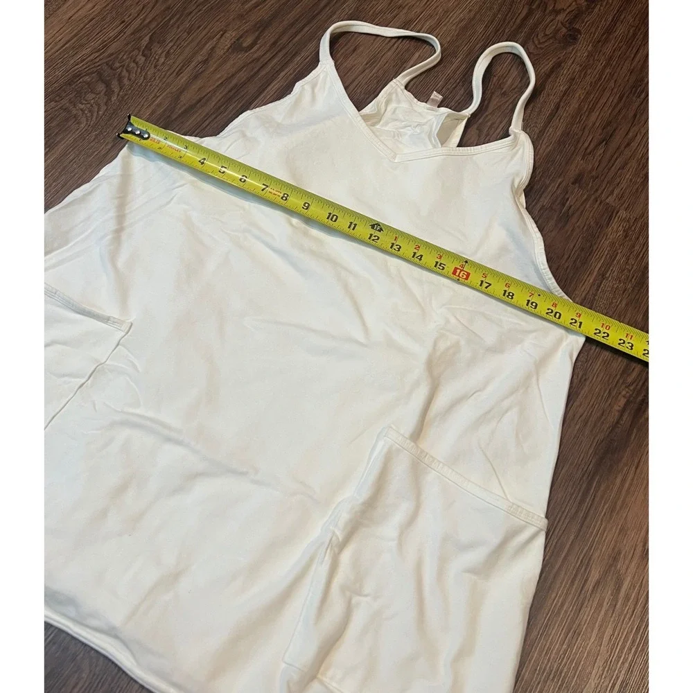 Free People FP Movement Hot Shot Mini Dress White Activewear Large